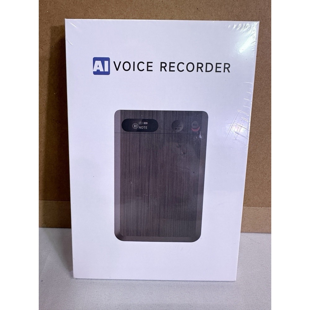 AI Voice Recorder, App Control Card Recorder with Case Voice Recorder Transcribe